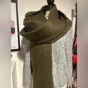 Oversized Green Scarf